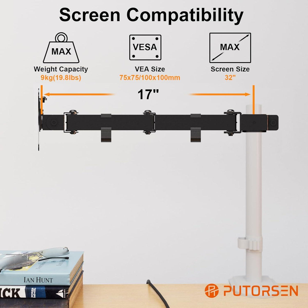 PUTORSEN Monitor Halterung 1 Monitor für 17-32