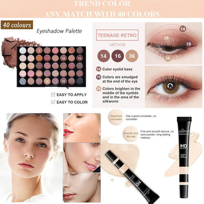 Joyeee Make-Up Set – Komplettes Schmink Geschenkset für Damen & Teenager