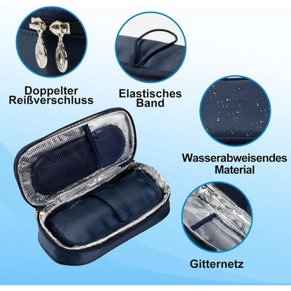 Insulin Kühltasche Reise mit 3 Kühlakkus für Diabetiker
