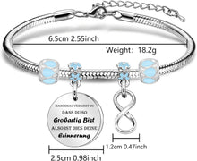 Inspirierendes Edelstahl Armband Geburtstagsgeschenk