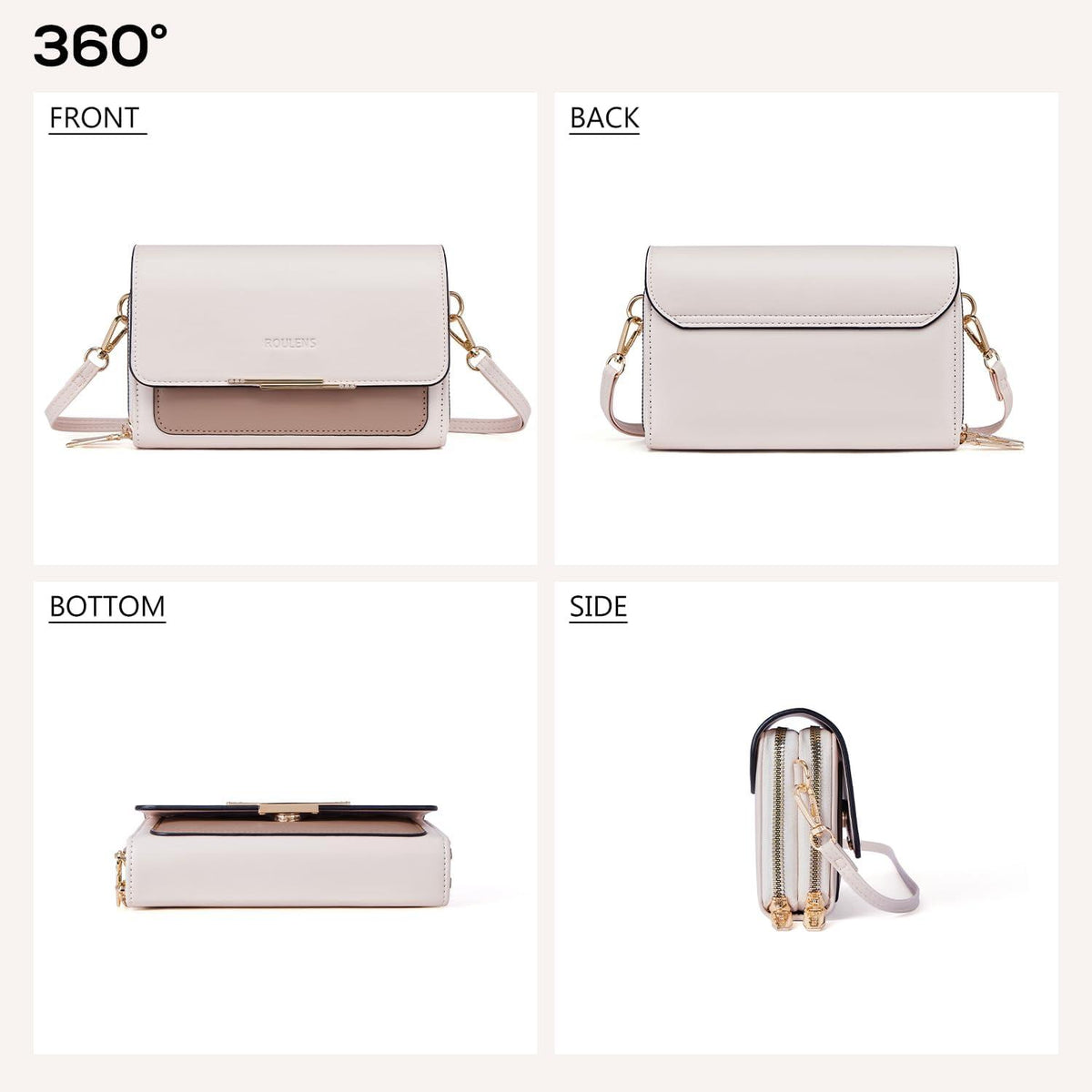 Kleine Damen Umhängetasche Handy Crossbody PU Leder Schultertasche