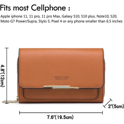 Kleine Damen Umhängetasche Crossbody Grün in Lederoptik