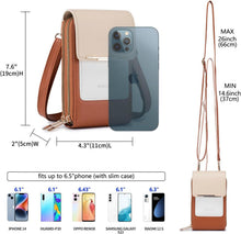 Kleine Damen Umhängetasche 3-in-1 Crossbody Handytasche RFID