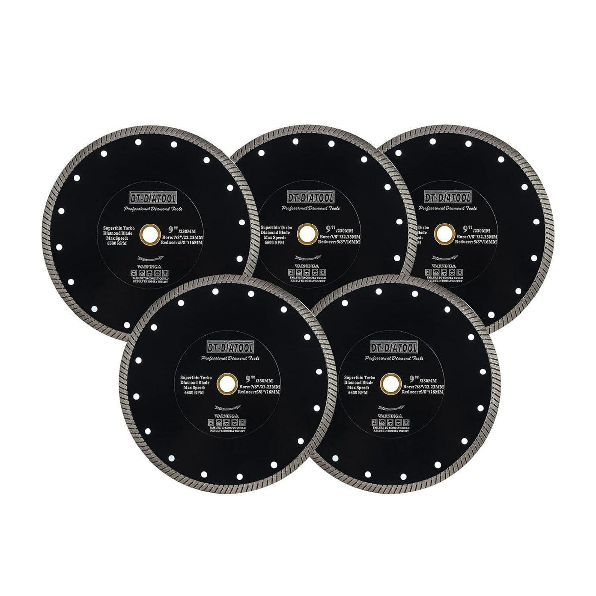Diamant-Sägeblatt 230mm 5 Stück Superdünn für Fliesen
