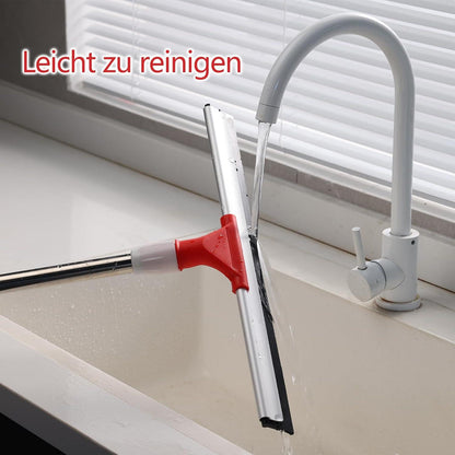 43cm Wasserschieber Bodenwischer mit Verlängertem Stiel Nasser Boden
