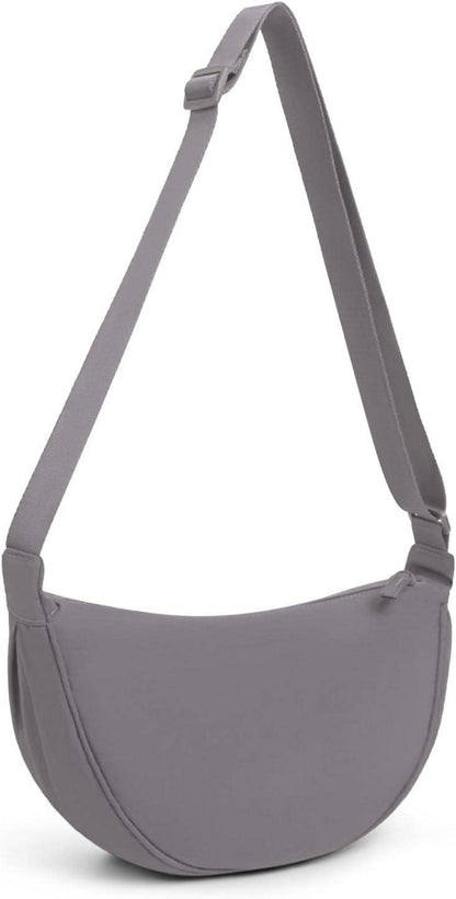 Halbmond Crossbody Schultertasche Damen Fashion Bag A-grau