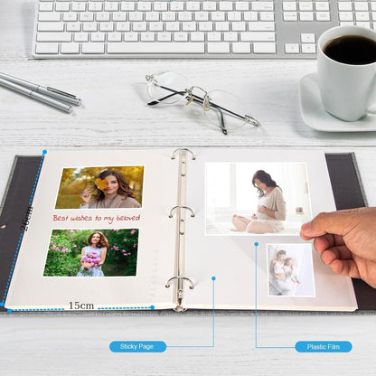 AIOR Fotoalbum Selbstklebend 60 Seiten DIY Scrapbook