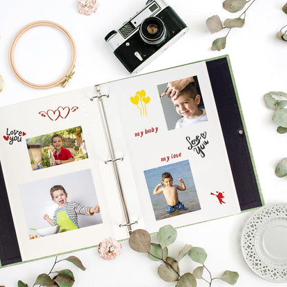 AIOR Fotoalbum Selbstgestalten Selbstklebend Scrapbook Hochzeit DIY
