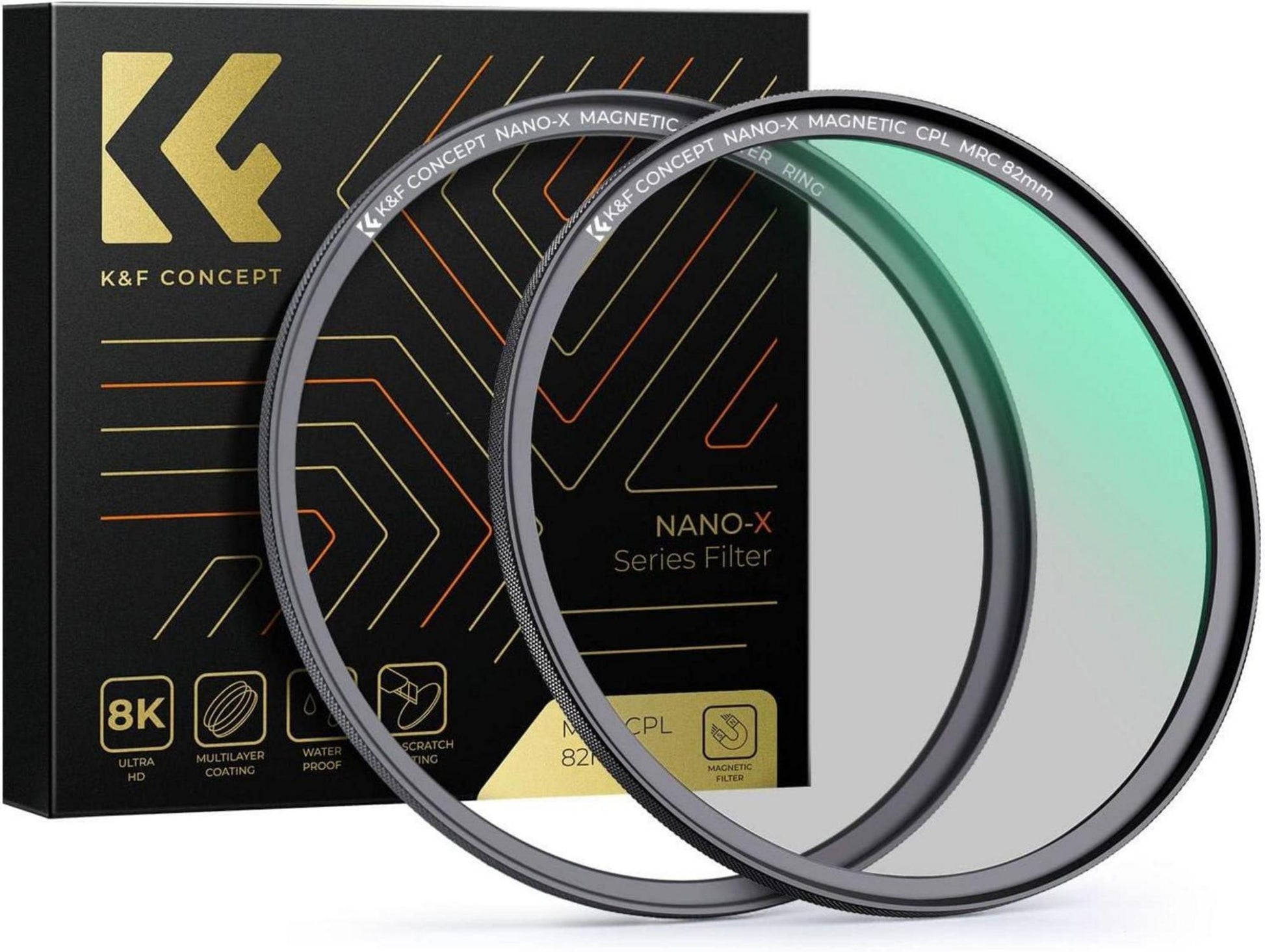 82mm Magnetischer CPL-Filter mit Adapterring - 28x vergütet