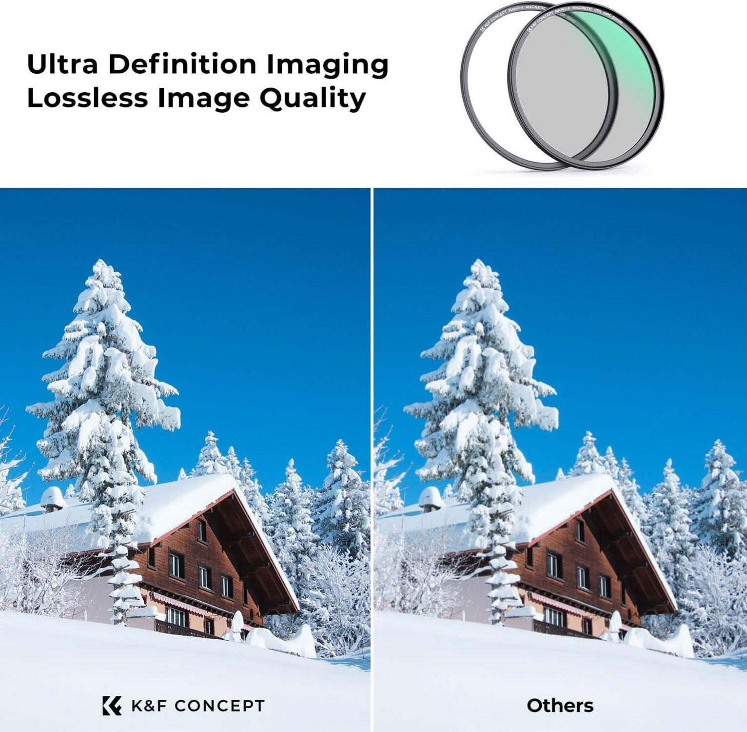 67mm Magnetischer CPL-Filter mit Adapterring Nano X-Serie 28x vergütet