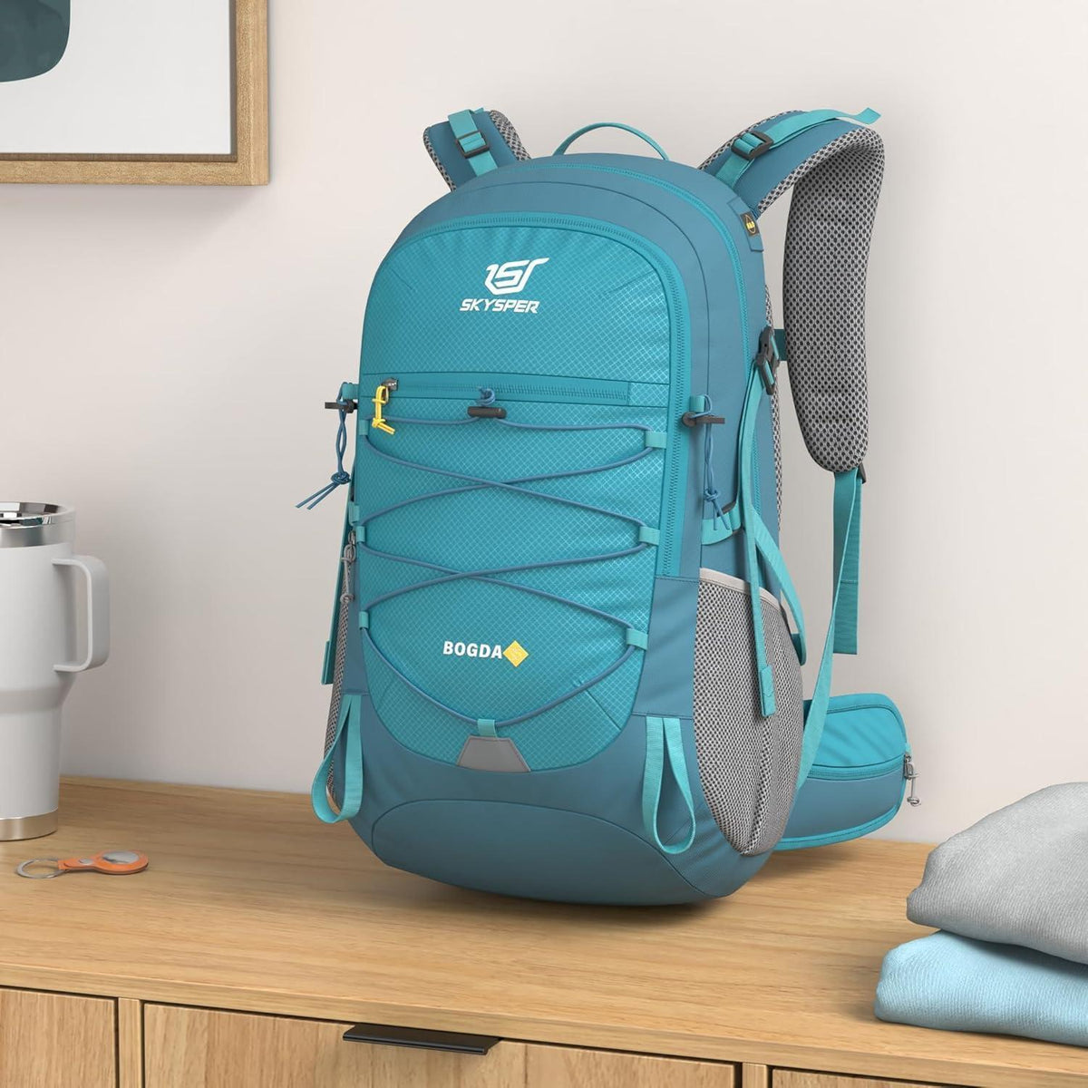 35L Wanderrucksack mit Trinksystem und Regenhülle