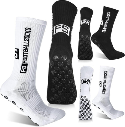 2 Paar Fußballsocken 39-46 Sport Anti Rutsch Grip Socken Herren Damen