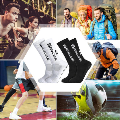 2 Paar Fußballsocken 39-46 Fussball Grip Sportsocken Herren Damen