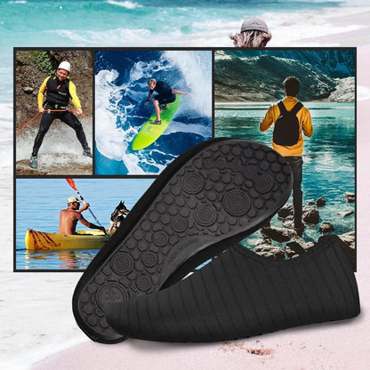 Wasserschuhe Damen Herren Schnelltrocknend Anti-Rutsch Schwarz Gr. 36-46