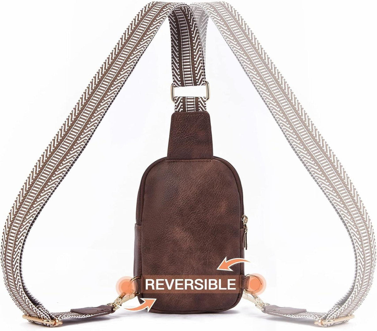 Damen Bauchtasche Crossbody Kunstleder Umhängetasche Schultertasche Klein