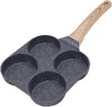 Bobikuke Pancake Pfanne 4-Loch Antihaft Induktion Schwarz