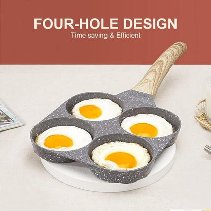 Bobikuke 4-Loch Pancake Pfanne Induktion Antihaft Aluminium