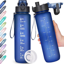 Sport Trinkflasche BPA-frei 1l Auslaufsicher mit Zeitmarkierung