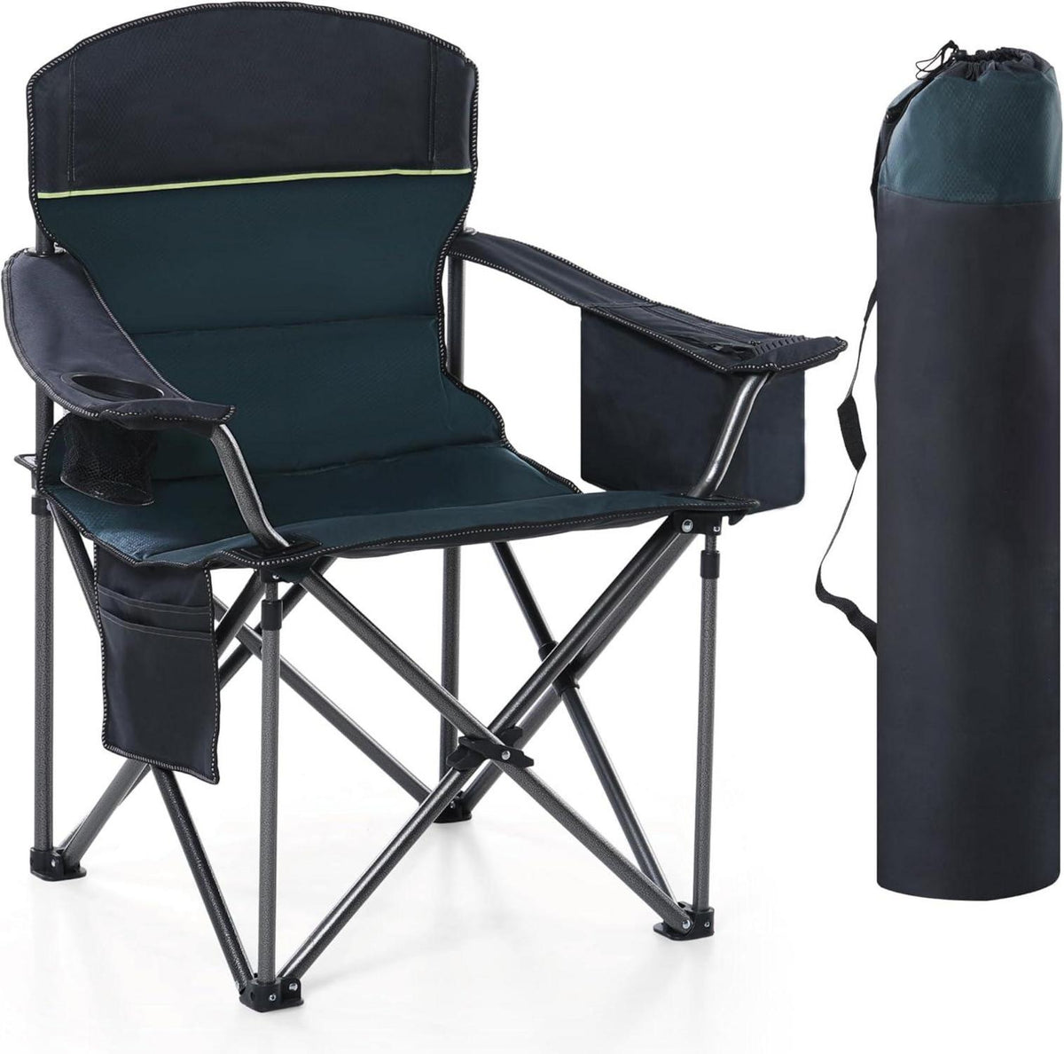 XXL Campingstuhl 200kg belastbar Faltbar Gepolstert mit