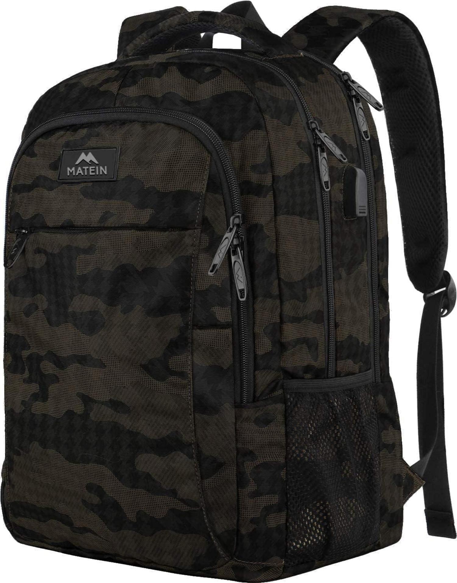 Laptop Rucksack 15,6 Zoll USB-Ladeanschluss Wasserdicht Backpack