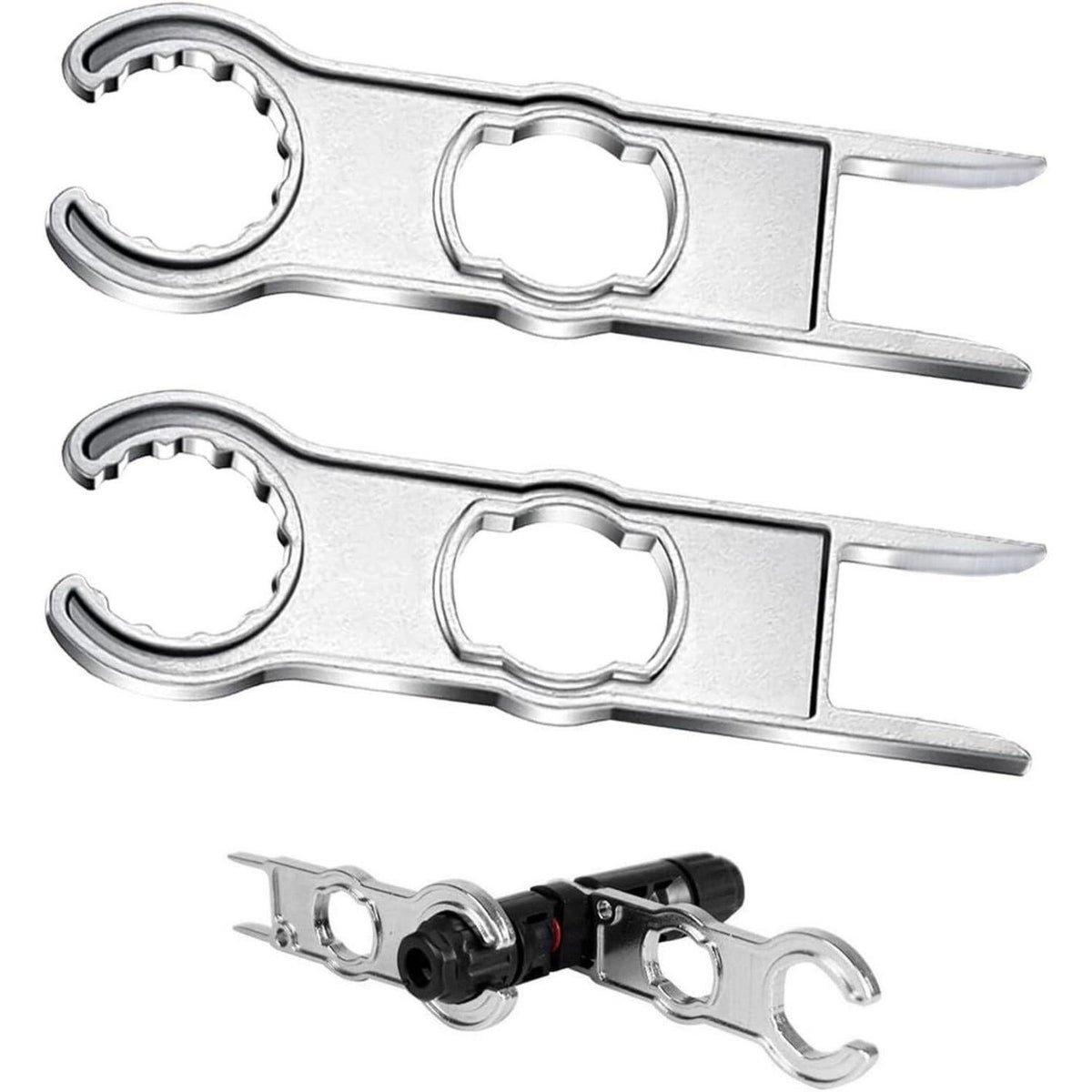 MC4 Steckschlüssel Set für Solarkabel, 2 Stück Aluminium