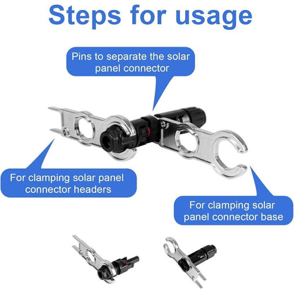 MC4 Steckschlüssel Set für Solarkabel, 2 Stück Aluminium