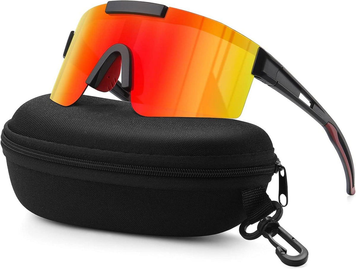 Sportbrille Polarisiert Radsportbrillen Fahrradbrille UV400 Klar