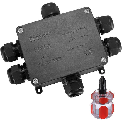 IP68 Wasserdichte Abzweigdose 6 Wege für Ø4-14mm Kabel
