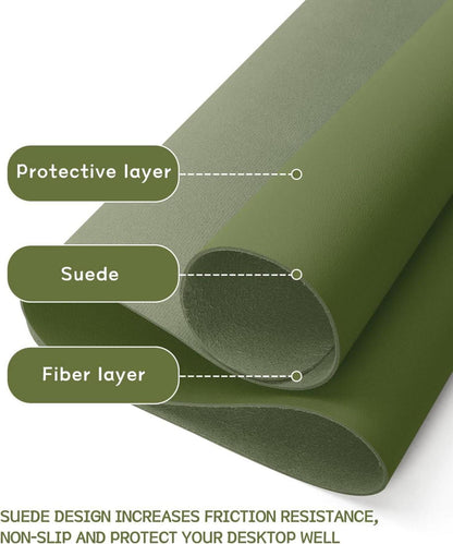 Großes Schreibtischunterlage Mauspad Leder Rutschfest