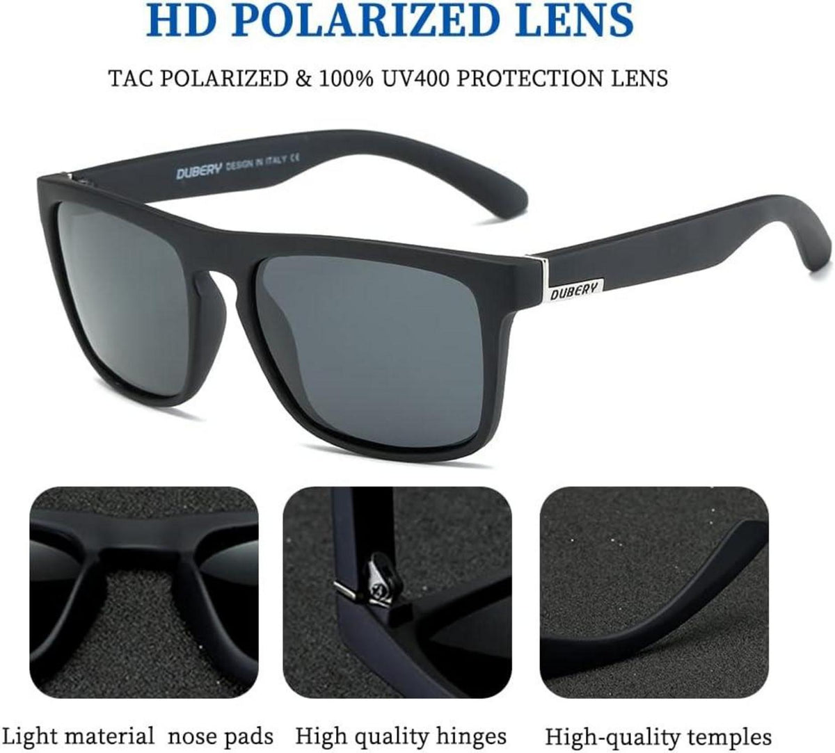 Polarisierte Sonnenbrille UV400 Schutz, Retro Brille Herren/Damen