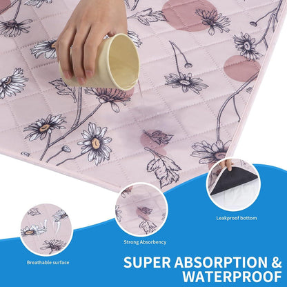 Welpenunterlagen Waschbar Wiederverwendbar Schnell Absorbierend 91*58cm-2pcs