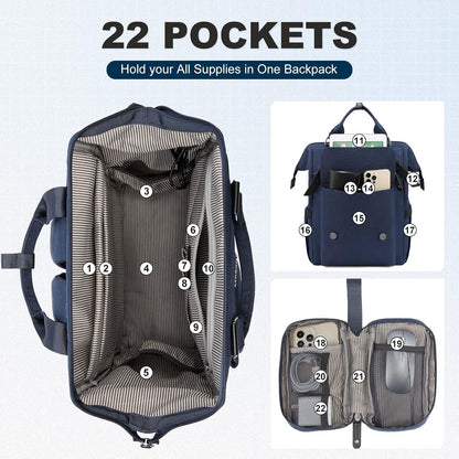 Großer Damen Rucksack 17 Zoll Laptoptasche Mädchen Teenager Uni