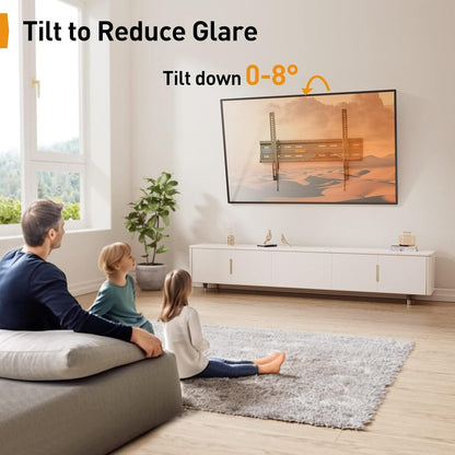 TV Wandhalterung 37-82 Zoll bis 45 kg Neigbar VESA 600x400mm