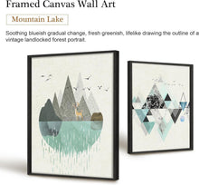Abstrakte Wandbilder Geometrische Landschaft
