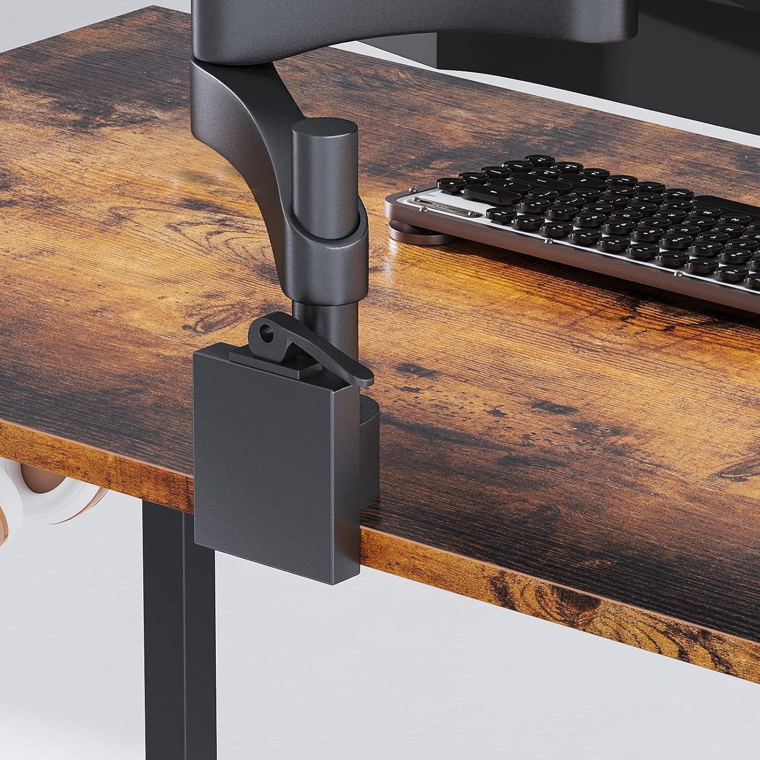 Schreibtisch 120x50x74cm Holz Bürotisch mit Aufbewahrungstasche Braun