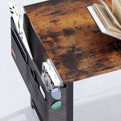 ODK Schreibtisch 120x50x74cm Bürotisch Holz PC Tisch Aufbewahrung Braun