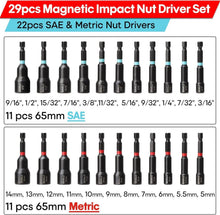 SHALL 29-teiliges magnetisches Steckschlüsselset CR-V-Stahl
