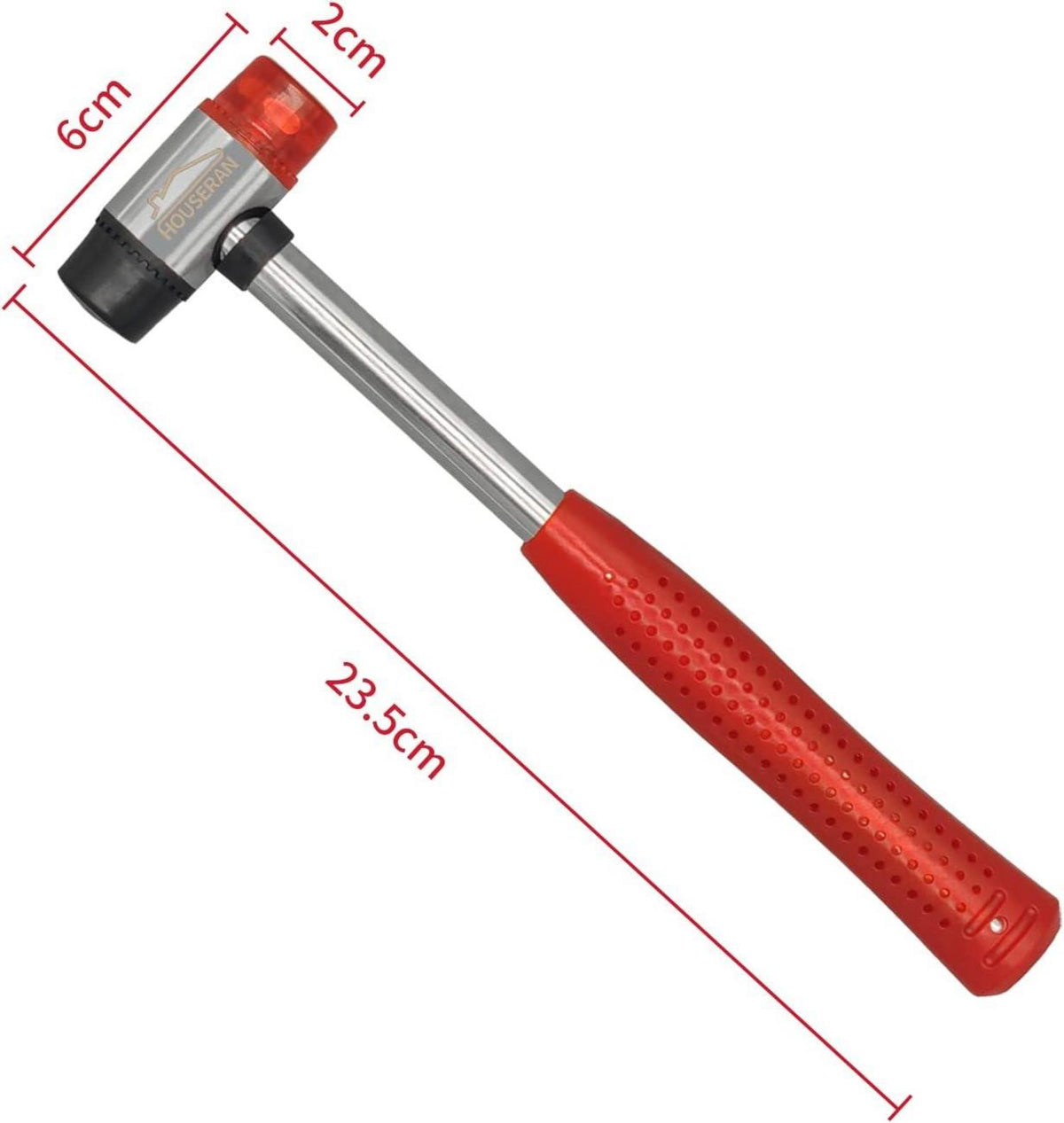 Gummihammer Doppelkopf Weich Mini Schonhammer für Leder Holz