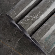 Selbstklebende Marmor Granit Tapete Dunkelgrau 80x400cm PVC Folie