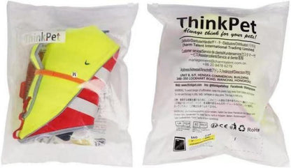ThinkPet Hund Schwimmweste Rettungsweste Auftrieb Reflektierend XL