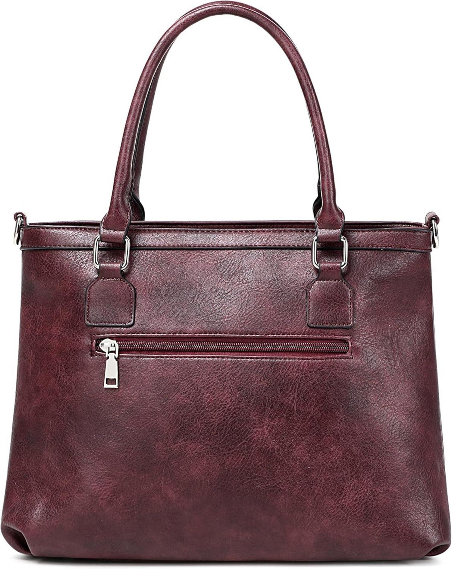 SQLP Damen Henkeltasche Leder Groß Kapazität Shopper