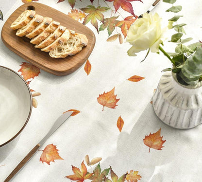 Herbst Tischdecke Kürbisse Ahornblätter 85x85 cm SEO Bikinischlüpfer