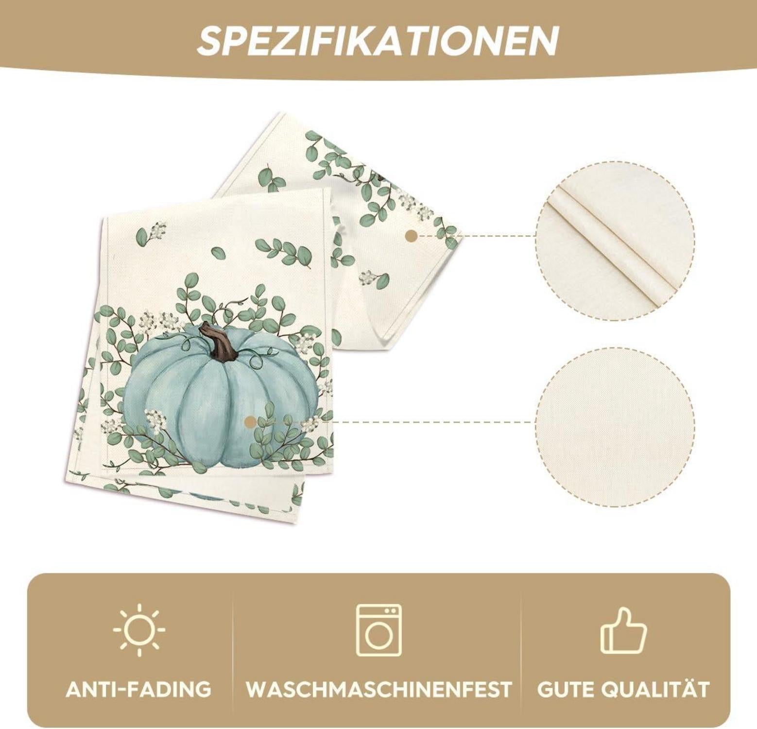Artoid Mode Blauer Herbst Tischläufer 40x180 cm für Küche & Party