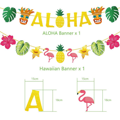 Hawaiianische Party-Wabendekorationen Papierlaternen Sommer Urlaub