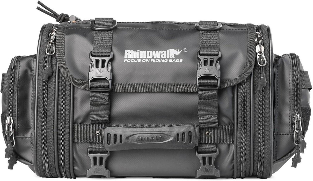 Multifunktional Hecktasche Motorrad Gepäckrolle 19-26L Wasserdicht Schwarz