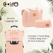COOLIFE Koffer Set ABS Hartschalen Trolley 4 Rollen
