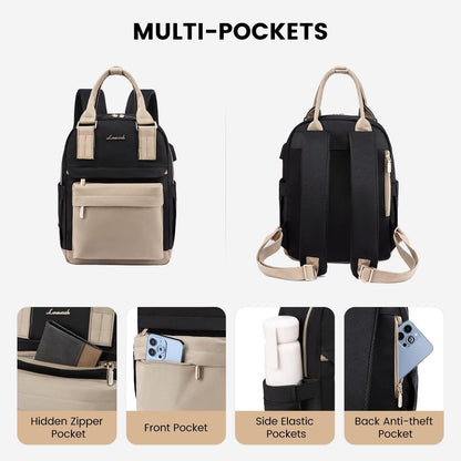 LOVEVOOK Damen Rucksack Klein USB Wasserfest Elegant