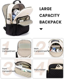 Laptoprucksack Damen 15,6 Zoll Business Uni Schule