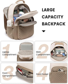 Laptoprucksack Damen 15,6 Zoll USB Schultasche Rucksack