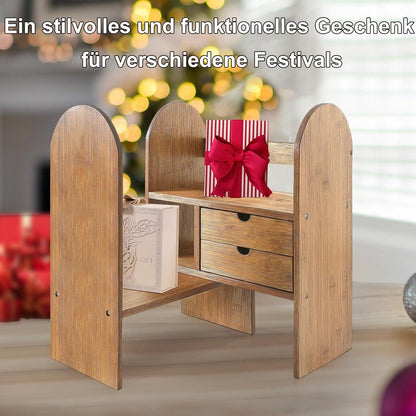 Bücherregal Klein Holz Verstellbarer Tisch Regal Schreibtisch
